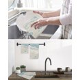 thumbnail image 5 of Blue Coastal Sea Turtle Kitchen Dish Towels for Drying Dishes Set of 2, Summer Beach Ocean Abstract Art Waffle Weave Microfiber Hand Tea Bathroom Towels Quick Dry & Absorbent Towel 12x12, 5 of 7