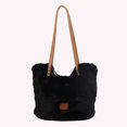 thumbnail image 4 of Auxiliar Tote Bag Women Plush Large Capacidad Sólida para El Compras Viajes, 4 of 9