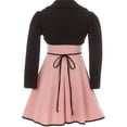 thumbnail image 2 of Little Girl Set Sleeveless Dress Short Bolero Holiday Flower Girl Dress Blush 6 JKS 2105 BNY Corner, 2 of 5