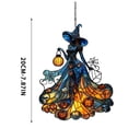 thumbnail image 3 of chaungfeng Scary Witch Acrylic Suncatcher, Stained Glass Window Car Hanging Christmas Ornament for Indoor Outdoor Decor, Garden Sun Catcher Panel for Halloween Lover for Women Mom Grandma, 3 of 9