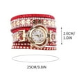 thumbnail image 3 of Women Watch Bling Bling Fashion Jewelry Crystal Diamond Rhinestone Ladies Watches Steel Band Round Dial Analog Clock Classic Quartz Female Charm Bracelet Dress Wristwatches, 3 of 9