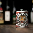 thumbnail image 6 of Liquid Courage Stainless Steel 8 oz Liquor Flask, 6 of 6