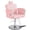Pink, variant on KIGOTY Barber Chair Reclining Salon Chair for Salonsfor Barbershop Hair Salon Spa Equipment,All Purpose Styling Chair with Heavy Duty Hydraulic Pump,White