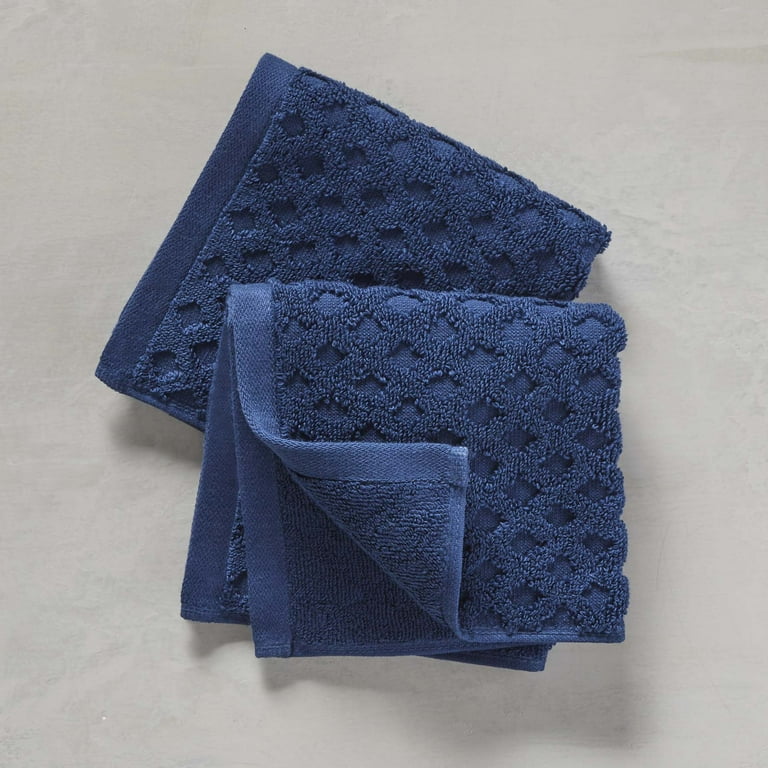 Better Homes & Gardens Oversized Woven Linen Kitchen Towel Set - Blue - 2 ct