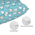 thumbnail image 3 of Balery Cartoon Teeth Funda de Cojín Estampada, Regalos para Mujeres, Regalos de Amor para Ella, Regalos para Novia o Esposa, Funda de Almohada-14"x20", 3 of 6