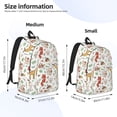 thumbnail image 2 of Disketp Cute Little Animals print Canvas Backpack Lightweight Travel Daypack Student Rucksack Laptop Backpack-, 2 of 5
