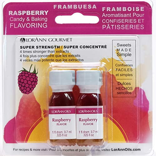 LorAnn Raspberry SS Flavor, 1 dram bottle (.0125 fl oz - 3.7ml - 1 teaspoon) - 2 Pack