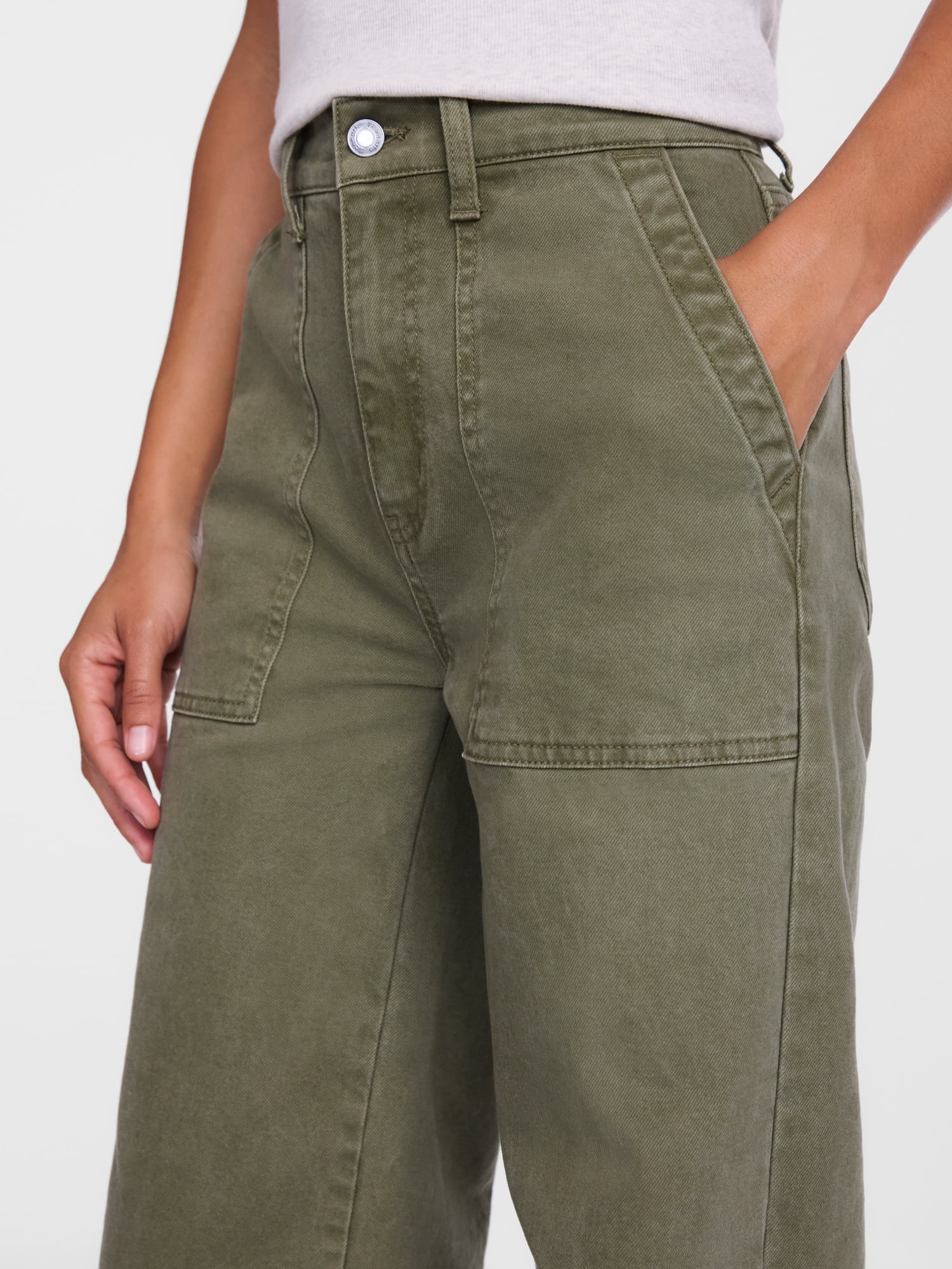 Scenario Women's High Rise Utility Jeans, 31" Regular and 29" Short Inseam, Sizes 0-20