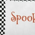 thumbnail image 2 of 18" x 18" Simply Daisy Halloween Spooky Checks Polyester Indoor/Outdoor Pillow, Black Qty 1, 2 of 6