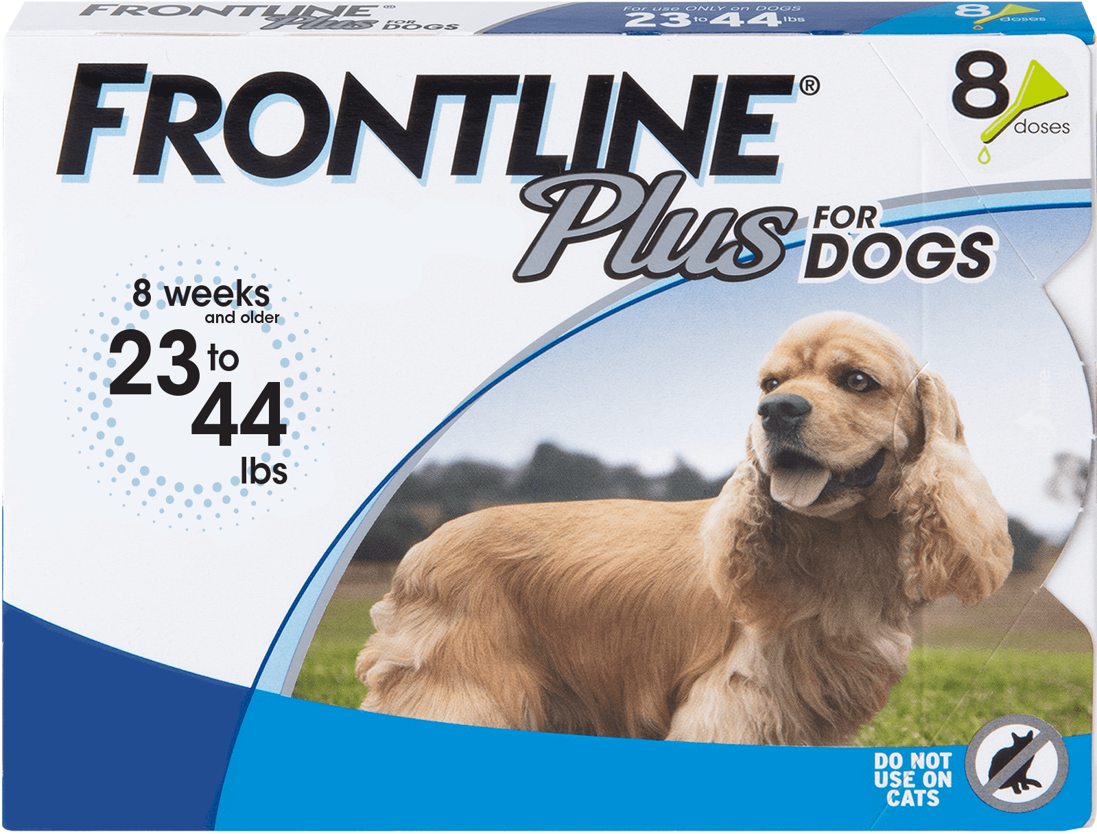 Meer fusie ga sightseeing FRONTLINE® Plus for Dogs Flea and Tick Treatment, Medium Dog, 23-44 lbs,  Blue Box, 3 CT - Walmart.com