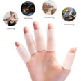 thumbnail image 7 of Mcvcoyh 24 PCS Gel Finger Sleeve Protectors, Trigger Finger Pain Silicone Finger Sleeve Cushions and Protects Provide Relief for Finger Cracking, Corns, Blisters, 7 of 7