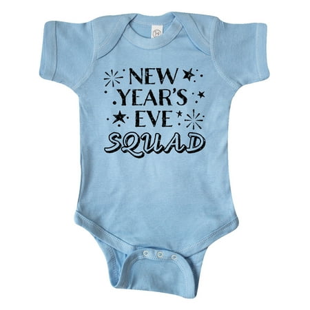 

Inktastic New Year s Eve Squad with Stars in Black Gift Baby Boy or Baby Girl Bodysuit