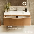 thumbnail image 3 of Eviva Leah 39 Inch Made in Spain Medium Oak Wall Mount Bathroom Vanity, 3 of 5