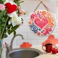 thumbnail image 6 of Ygdeyg Colorful Heart & Floral Hanging Decor - Intricate Swirl Pattern, Charming Ornament For Home & Gift Displays, 6 of 6