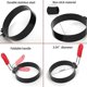 thumbnail image 3 of 4 PCS 3.5inch Egg Rings Set with Silicone Handle, Round Mold, 3 of 5