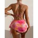 thumbnail image 3 of E8BF-Conjunto de Bikini con cuello Halter para mujer, traje de baño atrevido de dos piezas, Bikini triangular, ropa de playa, 3 of 5