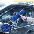 thumbnail image 3 of Kleen Handler 12" Chenille Replacement Window Cleaning Sleeves (5 Pack) – Reusable & Washable Squeegee Scrubber Refills for Glass & Window Washer Tools, 3 of 6