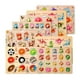 thumbnail image 5 of Gwong Juguete Número de animales Fruta Animal Puzzle de madera Emparejamiento Tablero Desarrollo Niños Juguete Gwong 30005714, 5 of 7