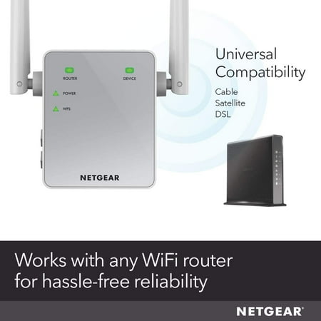 NETGEAR WiFi Range Extender EX3700 - Coverage up to 1000 sq.ft. and 15