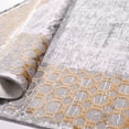 thumbnail image 3 of Rose Grey Framed Knitwear Area Rugs for Living Room Jacquard Textured Modern Rugs Soft Geometric Rug for Bedroom Mid Century Washable Rug Non-Slip Bohemian Carpet Perfect for Dining Room Office Beige, 3 of 5