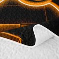 thumbnail image 5 of Erosebridal Gamepad Bed Spread Queen,Orange Neon Grid Art Queen Coverlet Set For Boys,3-Piece, 5 of 7