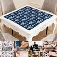 thumbnail image 6 of Boho Style Large Non-Slip Playing Surface for Mahjong 31.5x31.5 Inch Rubber Mat with Noise Dampening for Card Games Board Games and Game Room Decor, 6 of 7