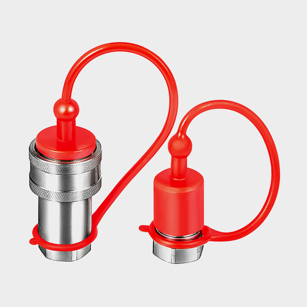 2 Sets Hydraulic Quick Coupler Dust Caps Hydraulic Connector Covers