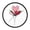 Heart-Shaped Balloons Clipart, variant on Indoor 12' Voice-Activated Luminous Decoration Wall Clock With LED Night Light Hearts Floating above The Roofline