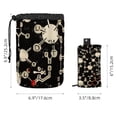 thumbnail image 5 of PhooArto Drawstring Cosmetic Bag, Barrel Shaped Portable Travel Makeup Bags, Cute Chemistry Equation Pattern Large Capacity Waterproof Multifunctional Bucket Toiletry Bag, 5 of 6