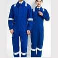 thumbnail image 6 of Txeol Mens Workwear Coveralls Work Mechanic Jumpsuits Long Sleeve Coverall Work Wear with Multi Pockets,XXXL,Blue, 6 of 6