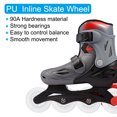 thumbnail image 3 of Uxcell Roues de Patin en Ligne 90A PU Lumineuses 80mm LED Clignotantes Roues en Ligne Blanches 4 Pcs, 3 of 7