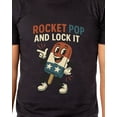 thumbnail image 4 of Festive Men's Rocket Pop And Lock It Popsicle Patriotic 4th Of July Parody Funny T-Shirt, 4 of 5
