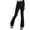 A, variant on Girls School Uniform Pants Slim High Waist Elastic Waistband Solid Print Flared Trousers Back To School Girls Pants Size 3-4 Years