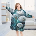 thumbnail image 5 of BZSMCE Wearable Blanket Hoodie Fashion Dandelion Dreams in Cool Hues Home Wear, 5 of 7
