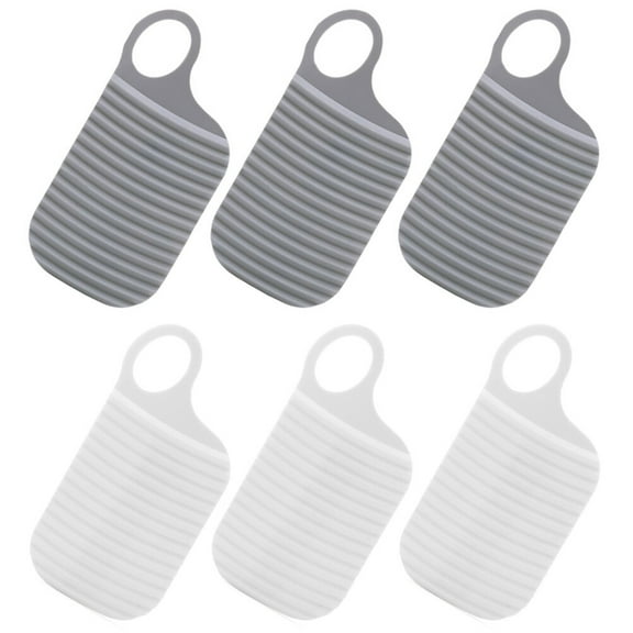 Mini Washboard Washboards Clothes Washing Small Double Side Hand Washer Underwear Household White or Travel Child 6 Pcs