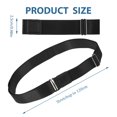 thumbnail image 4 of maskred 2pcs Waist Binding Shirt Stays Easy To Closure Hand Wash Only black 1Set, 4 of 6
