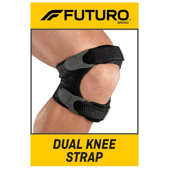 Futuro 09195ENR Double Genouillère, Taille Unique, Noir, Réglable
