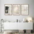 thumbnail image 4 of Modern Abstract Canvas Wall Art, Set of 3 Framed Art Prints, Black and White Large Wall Painting, 16x24inch Neutral Minimalist Wall Decor for Living Room, Bedroom, Dining Room, Office, Bathroom, 4 of 6