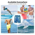 thumbnail image 6 of Haiem Vibrant Blue Floral Mens Swim Trunks with Compression Liner 2 in 1 Swimming Shorts Stretch Swimwear Quick Dry,Board Shorts-3X-Large, 6 of 9