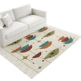 Bedroom Rug Carpet 3'x 5', Wine Red Boho Washable Floor Carpet with ...