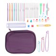 thumbnail image 1 of Crochet Hook Set with 22 Crochet Marker Buckle Scissors Handcraft DIY Crochet Needle Portable Ergonomic Crochet Set, 1 of 14