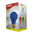 thumbnail image 4 of Satco 25 Watt A19 Incandescent - Transparent Blue - 2000 Average rated hours, 4 of 8