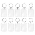 thumbnail image 1 of CIMAXIC 10pcs Blank Insert Photo Frame Split Ring Keychain Functional Keyring Picture Frame,1.97"X1.3"X0.2", 1 of 4