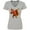 Athletic Heather, variant on Dabbing Turkey Thanksgiving Women's V-Neck T-Shirt
