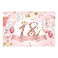 thumbnail image 2 of Yuarrent Telón de fondo Fotografía Prop Fondo Tela Plegable 18th Birthday Party Supply Telón de fondo Kits de decoración para fiestas, 2 of 6