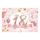 thumbnail image 2 of sweethay Telón de fondo Fotografía Prop Fondo Tela Plegable 18th Birthday Party Supply Telón de fondo Kits de decoración para fiestas, 2 of 6