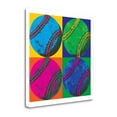 thumbnail image 1 of 30 x 30 Ball Four Baseball By Wild Apple Portfolio- on Canvas Fabric Multi-Color, 1 of 2