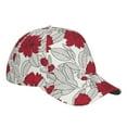 thumbnail image 3 of Fotbe Leaves And Anemone Baseball Cap, Leaves And Anemone Print Dad Hat,Outdoor Hat,Adjustable Sports Cap, Perfect For Activities, 3 of 9