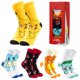 thumbnail image 1 of Calcetines de Pokémon Pikachu para niños y niñas, 4,5 a 7,5 pulgadas, 1 of 6
