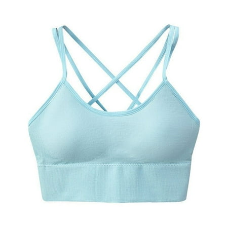 

Lindreshi Sports Bras for Women Women Seamless Sports Bra Wirefree Yoga Bra with Removable Pads